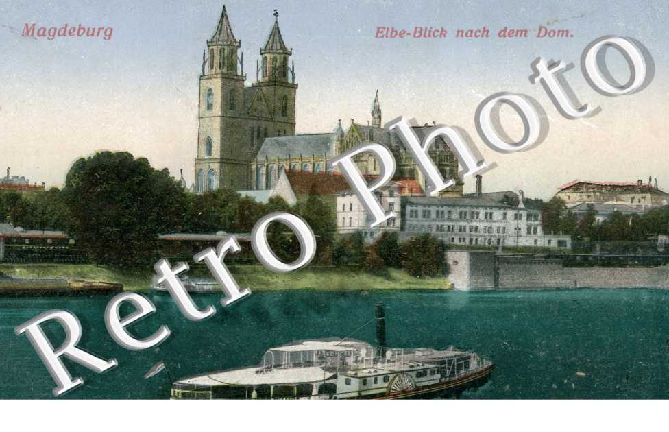 Elbe Blick nach dem Dom