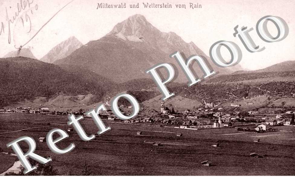 Mittenwald und Wetterstein vom Rain