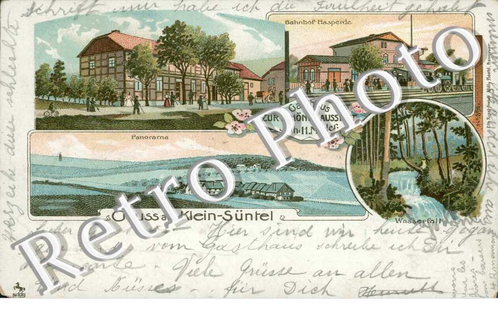 panorama, bahnhof hasperde, wasserfalle