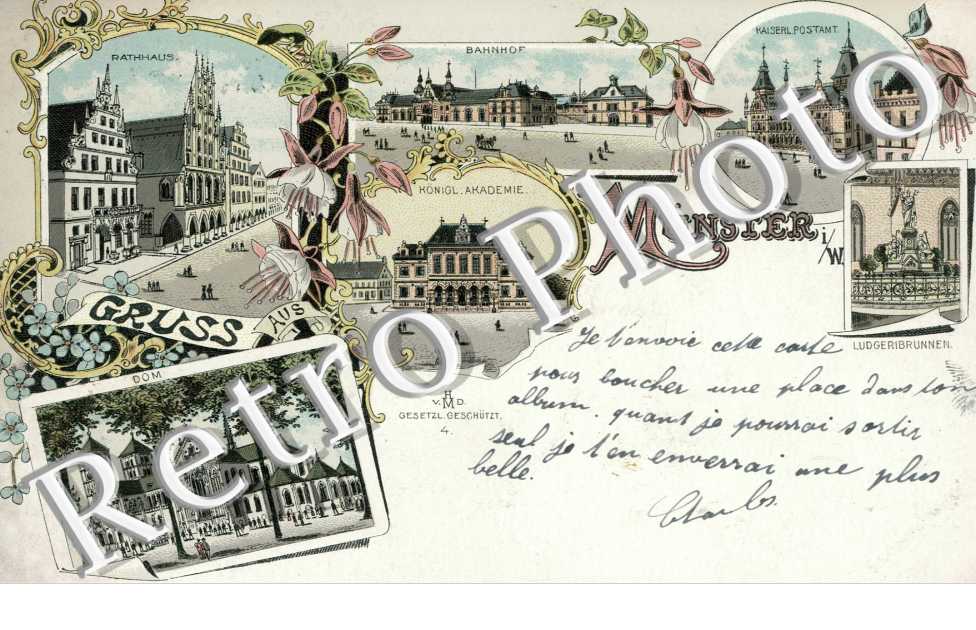 Rathaus Bahnhof Dom Kaiser Postamt