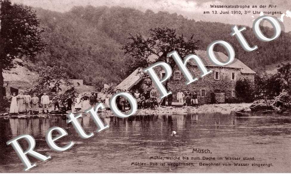 Wasserkatastrophe an der Ahr am 13 Juni 1910