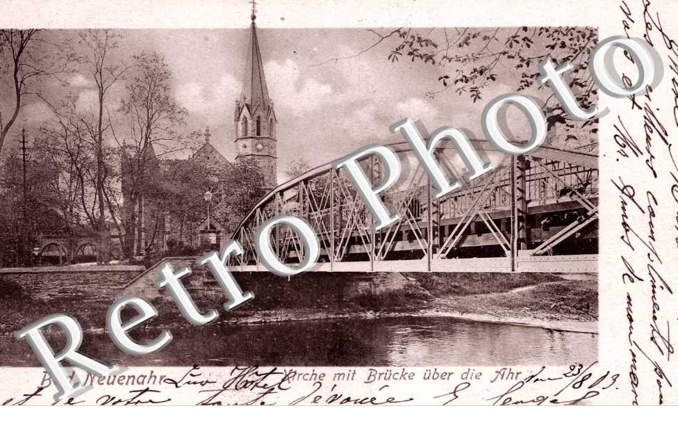 Kirche mit Brucke uber die Ahr