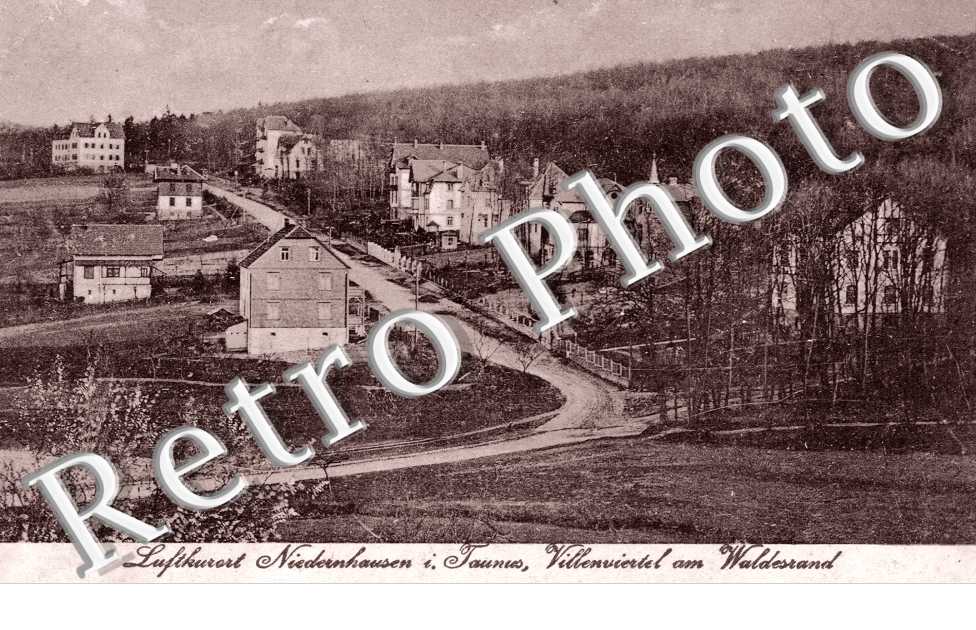 Luftkurort Niedernhausen im Taunus, Villenviertel am Waldesrand