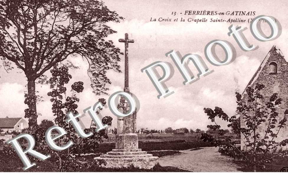 la croix et la chapelle Sainte Apolline