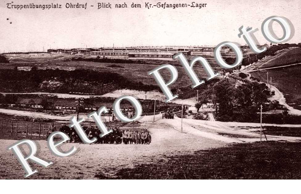 blick nach dem Kr. gefangenen lager