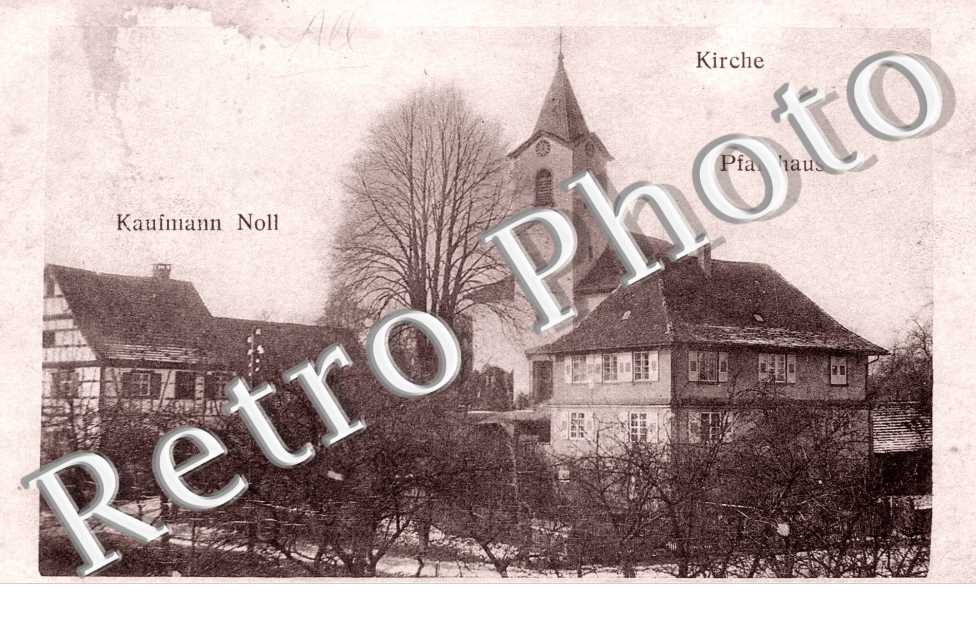Kirche, Pfarrhaus, Kaufmann Noll, Ebersweier