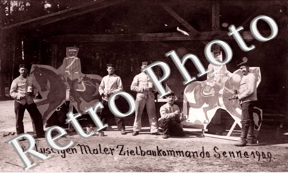 die lustigen maler zielbaukommando Senne 1909 