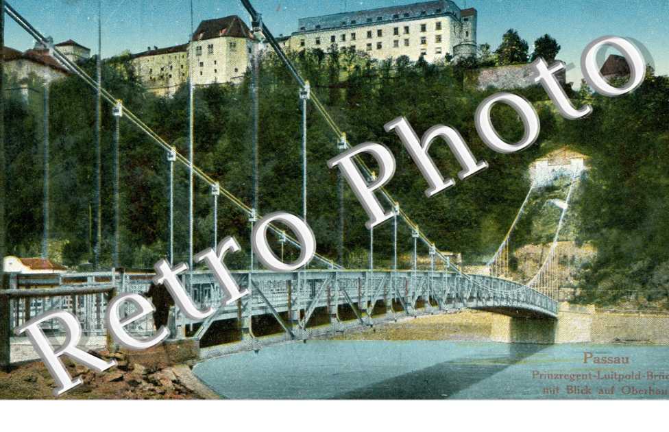 prinzregent-luitpold-brucke mit blick auf Oberhaus