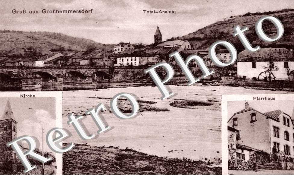 totalansicht, kirche, pfarrhaus
