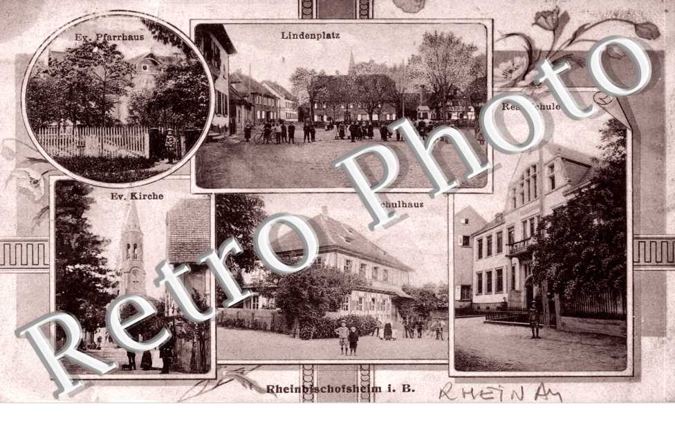 Lindenplatz, Real-Schule, schulhaus, kirche