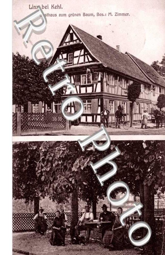 Linx bei Kehl, gasthaus zum grunen Baum, bes.: M. Zimmer