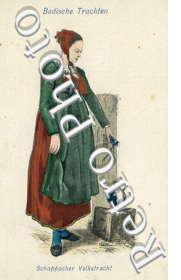 badische trachten, schappacher volkstracht