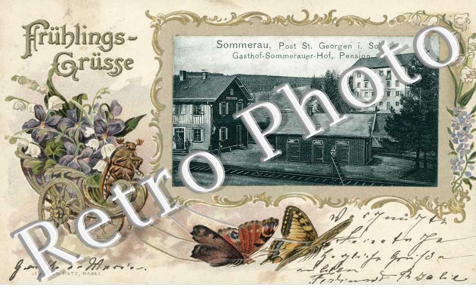 Fruhlings Grusse, Sommerau, Gasthof Sommerauer Hof