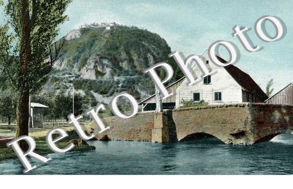 Hohentwiei mit alter Aachbrucke
