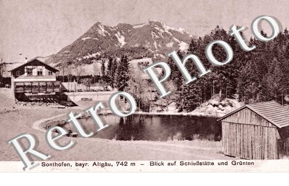 Blick auf Schiesstatte und Grunten
