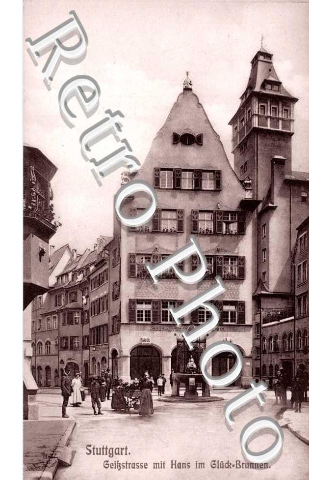 Geikstrasse mit hans im Gluck-Brunnen