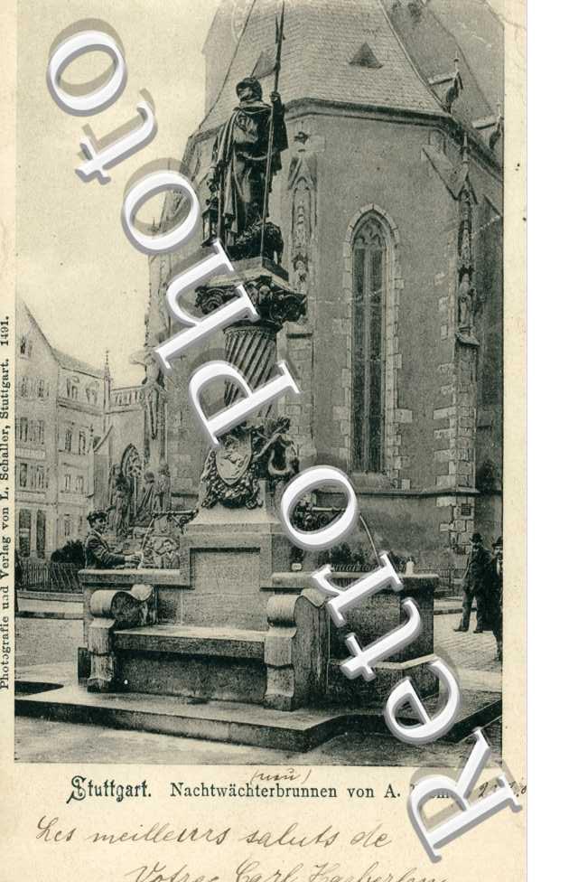 Nachtwachterbrunnen von A. Fremd.