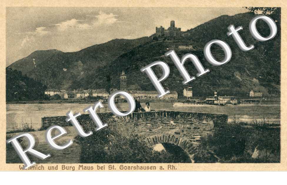 Wellmich und burg Maus bei St Goarshausen a. Rh.