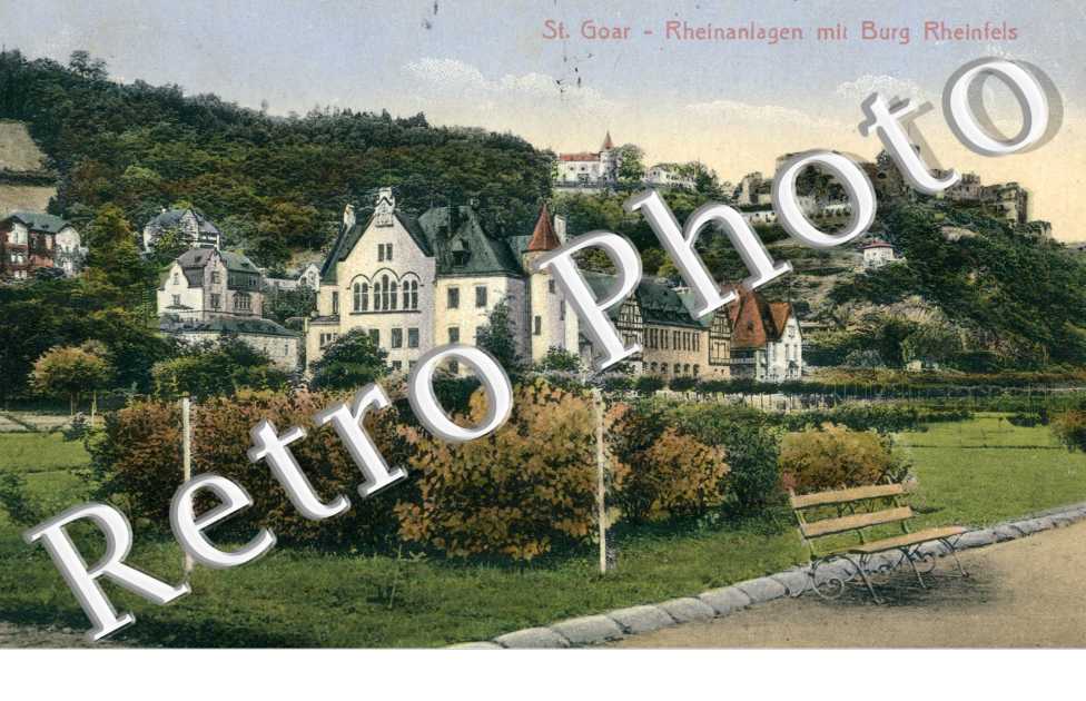 Rheinanlagen mit burg Rheinfels