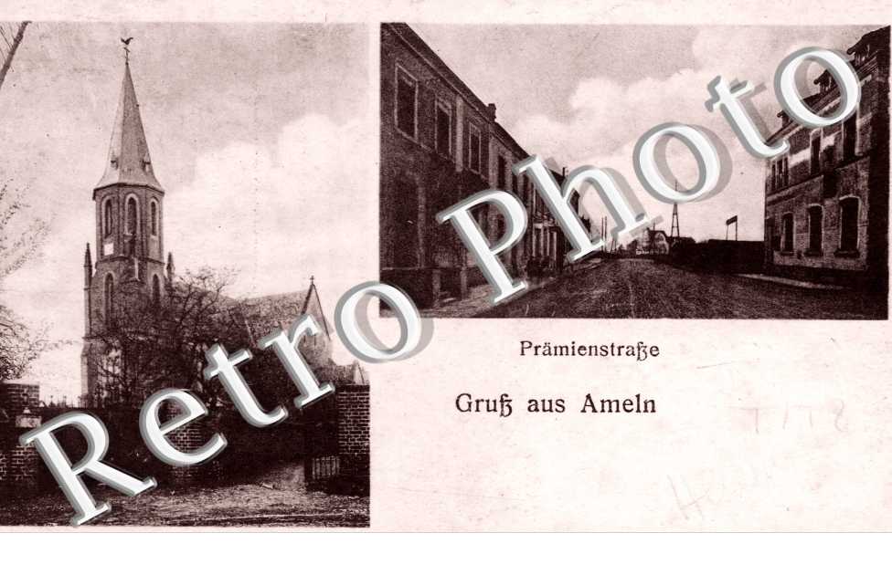 Gruss aus Ameln, Kirche, Pramienstrasse