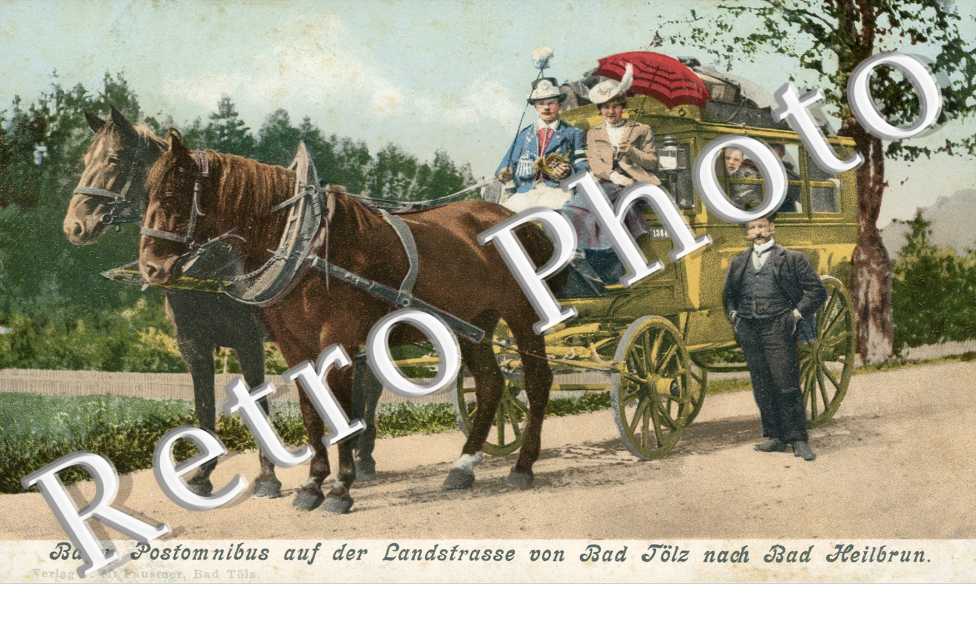 Postomnibus auf der Landstrasse
