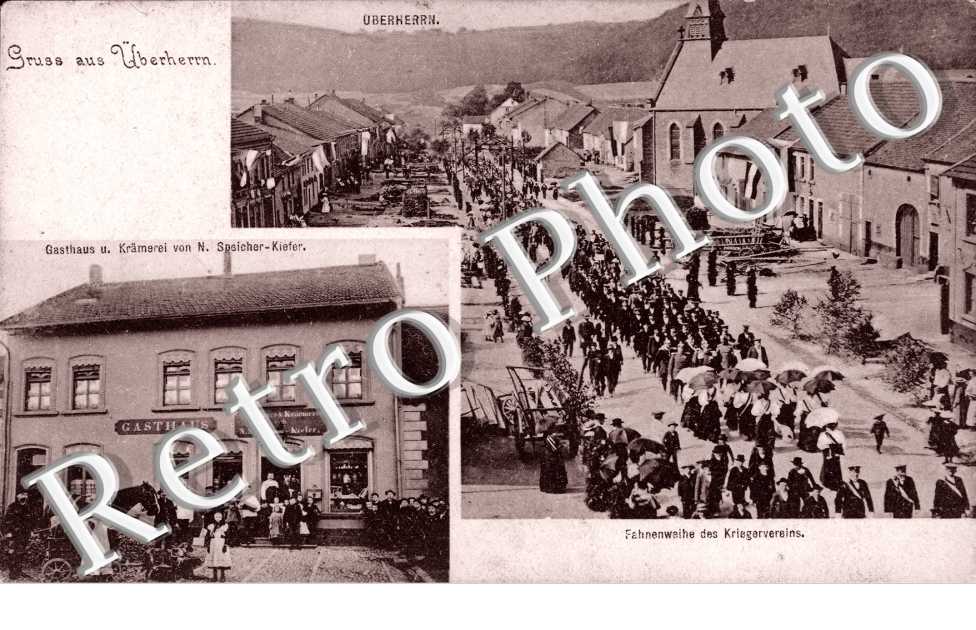 Gasthaus u. kramerei, Fahnenweihe des Kriegervereins