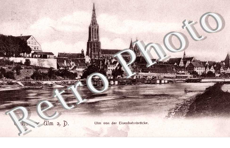 Ulm von der Eisenbahnbrucke