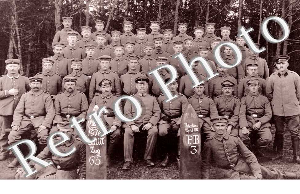 1916, Smw Zug 65 - Goupe de Militaires