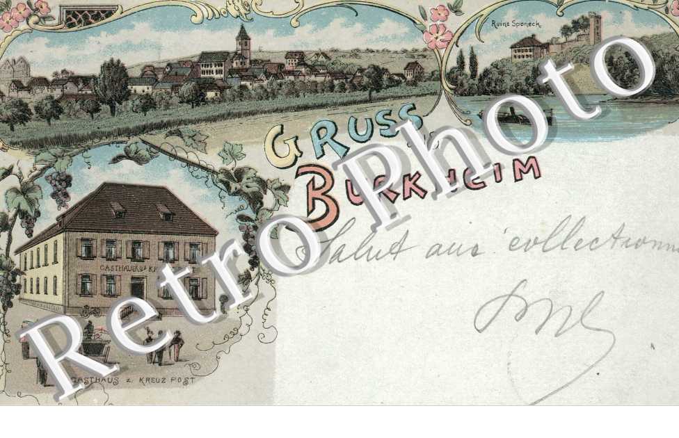 Gruss aus Burkheim Gasthaus z. Kreuz post