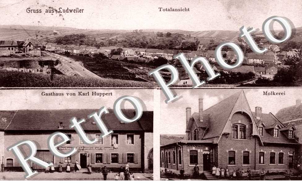Gruss aus Ludweiler  Gasthaus von Kark Huppert
