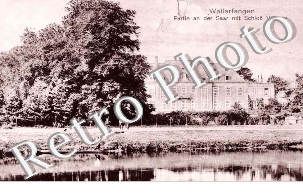 partie an der Saar mit schloss Villeroy