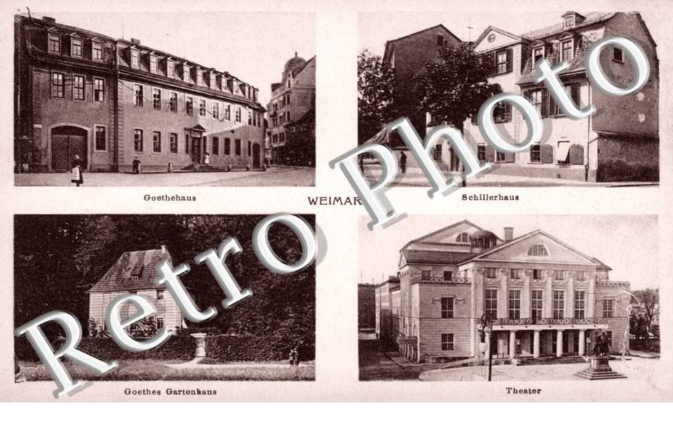 Carte multi-vues Goethehaus - Schillerhaus - theater