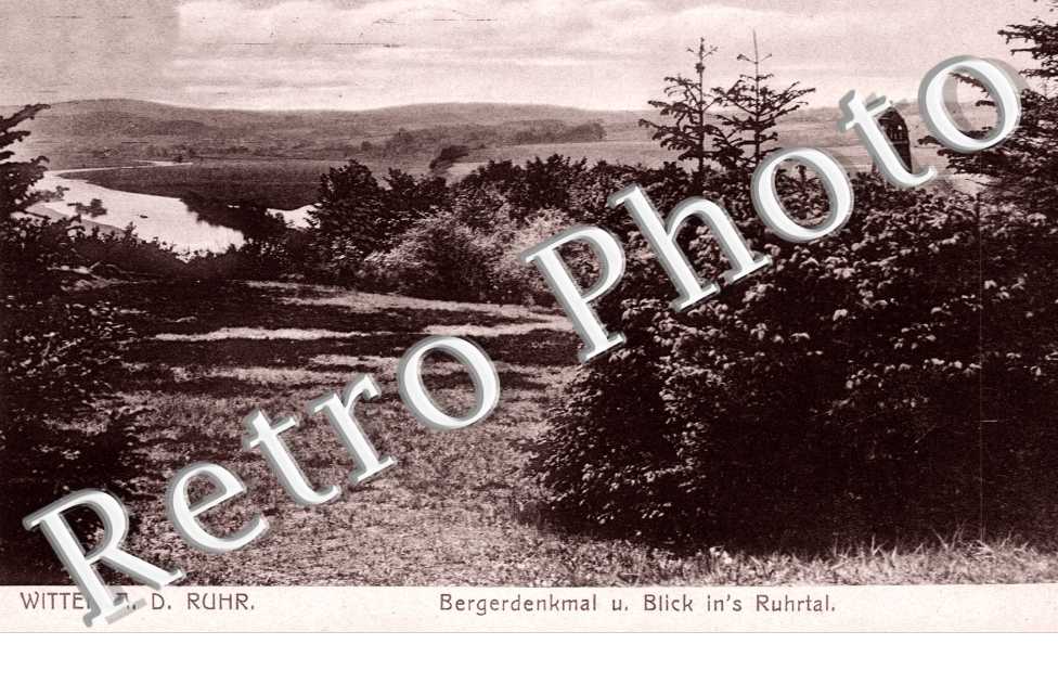 Bergerdenkmal u. blick in's ruhrtal
