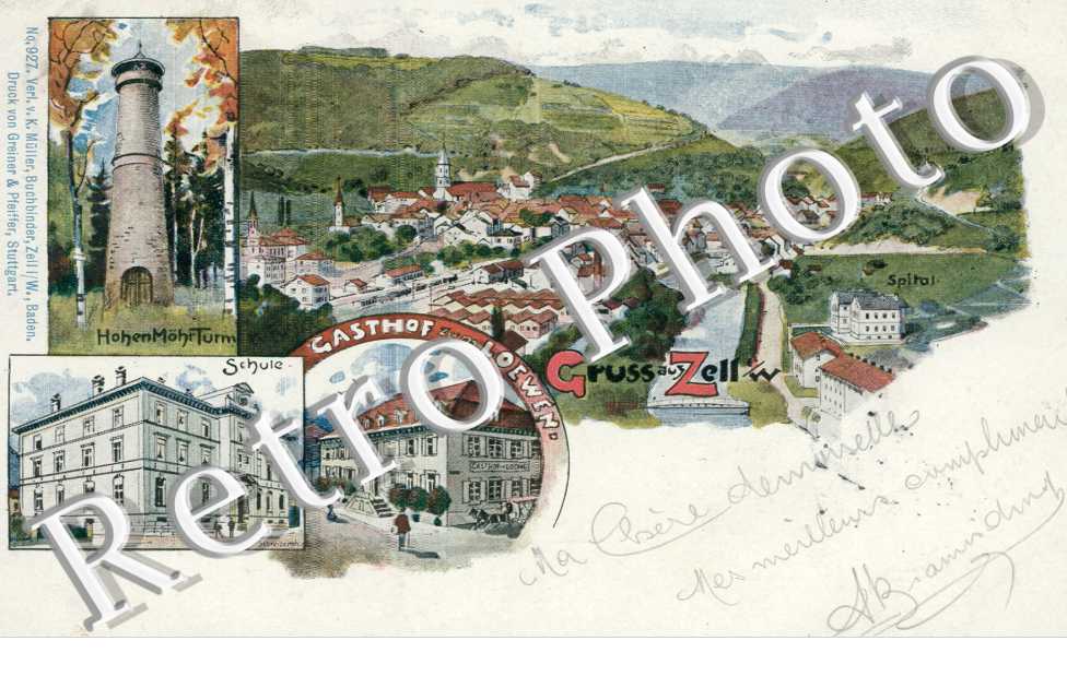 Hohenmohrturm, Schule, Gasthof zum Loewen