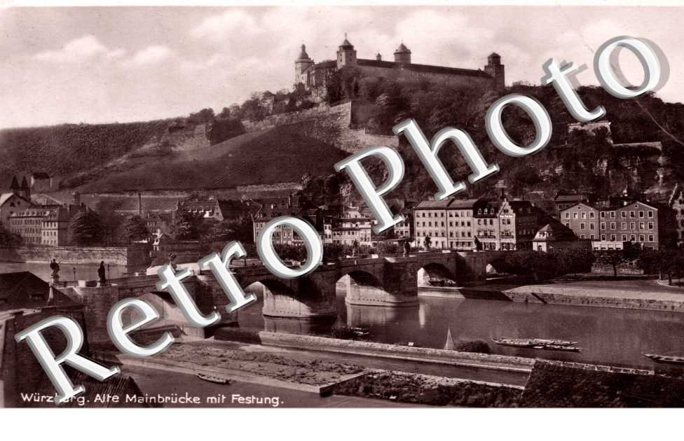 alte mainbrucke mit festung