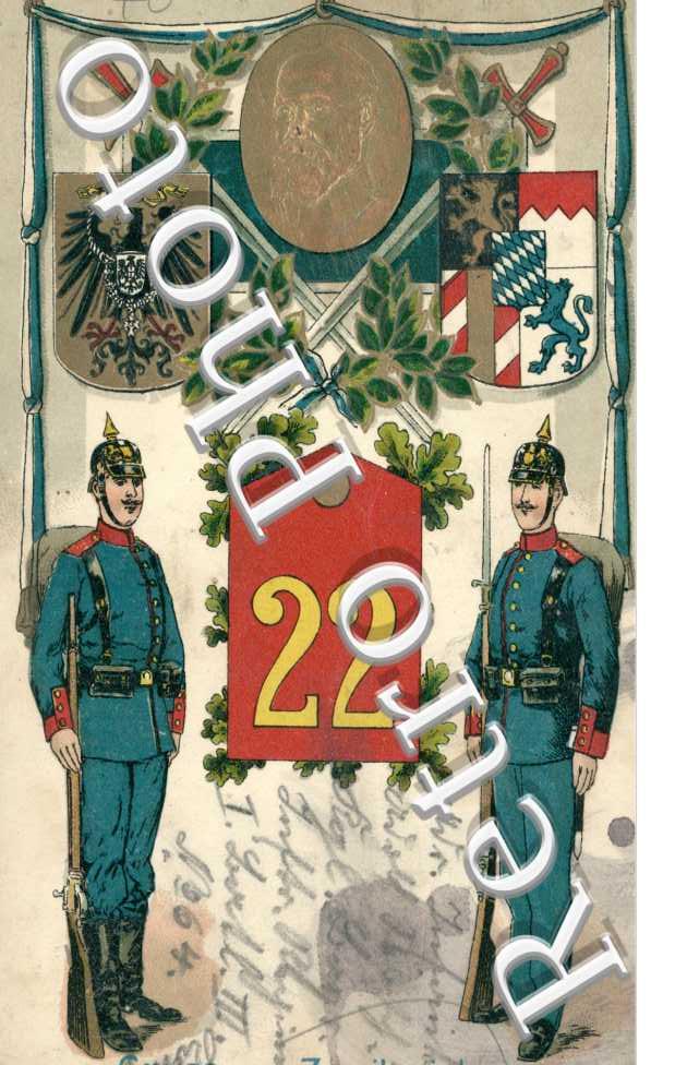 Militaire - 22 - deux Armoieries