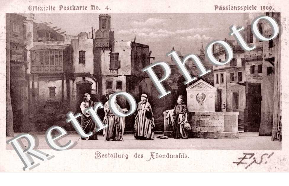 Offizielle Postkarte n°4, Passionnpiele 1900