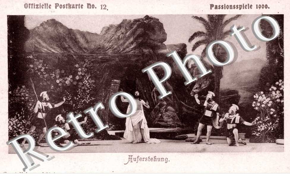 Offizielle Postkarte n°12, Passionspiele 1900