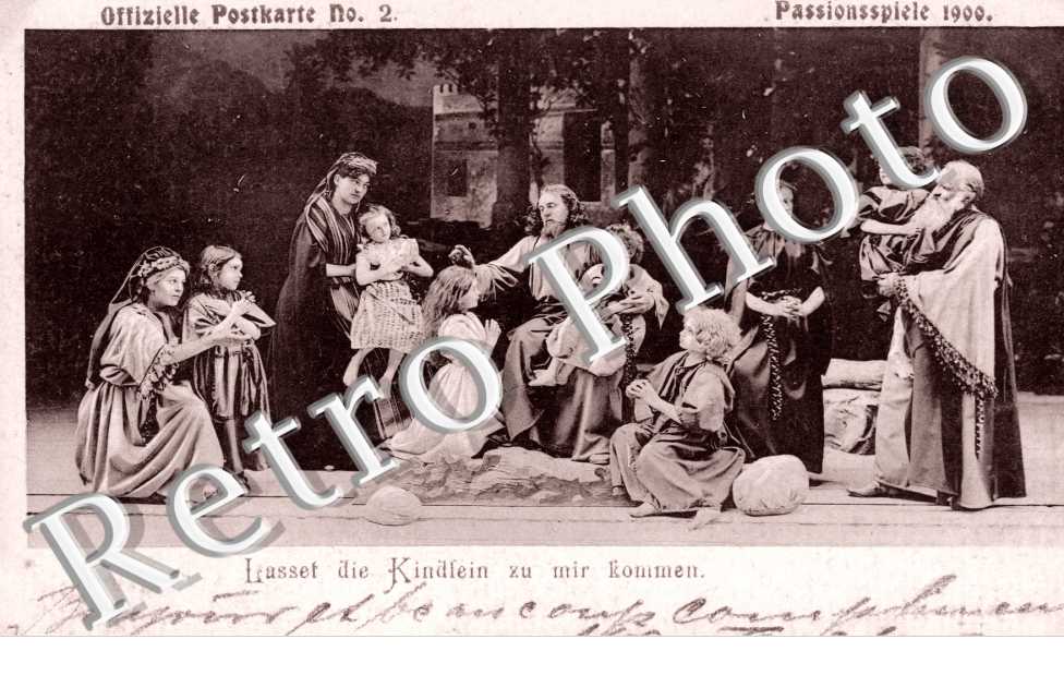Offizielle Postkarte n°2, Passionspiele 1900