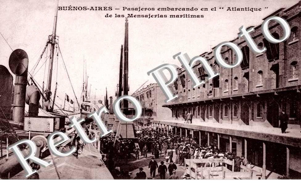 Pasajeros embarcado en el Atlantique