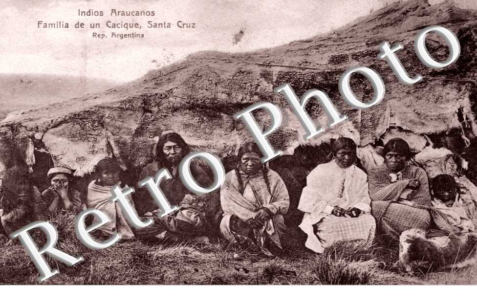 Indios Araucanos, Familia de un Cacique