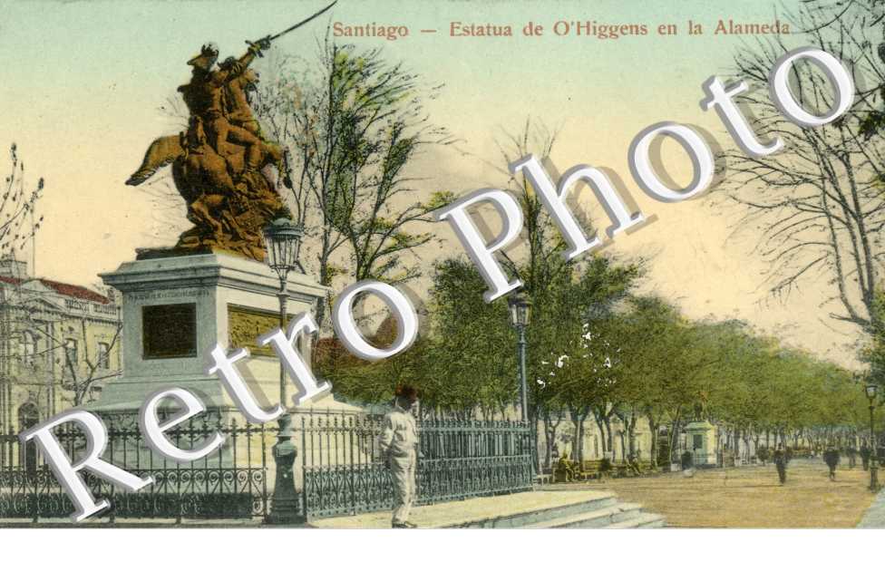 Estatua de o'Higgens en la Alameda