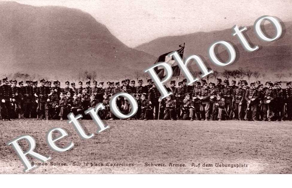 armee suisse  Sur la place d'exercices