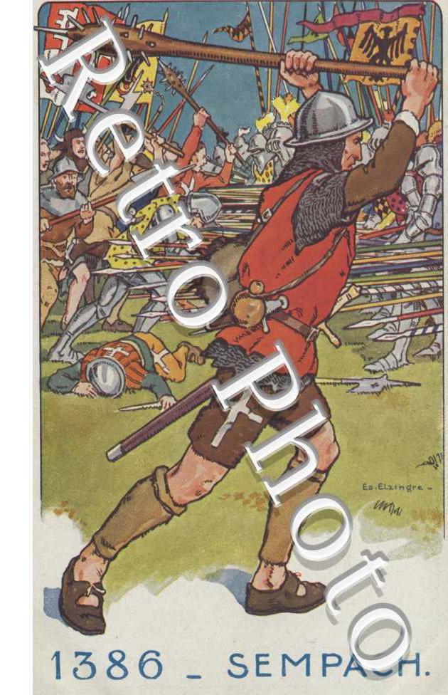 Le Soldat Suisse a travers les ages - 1386 - Sempach