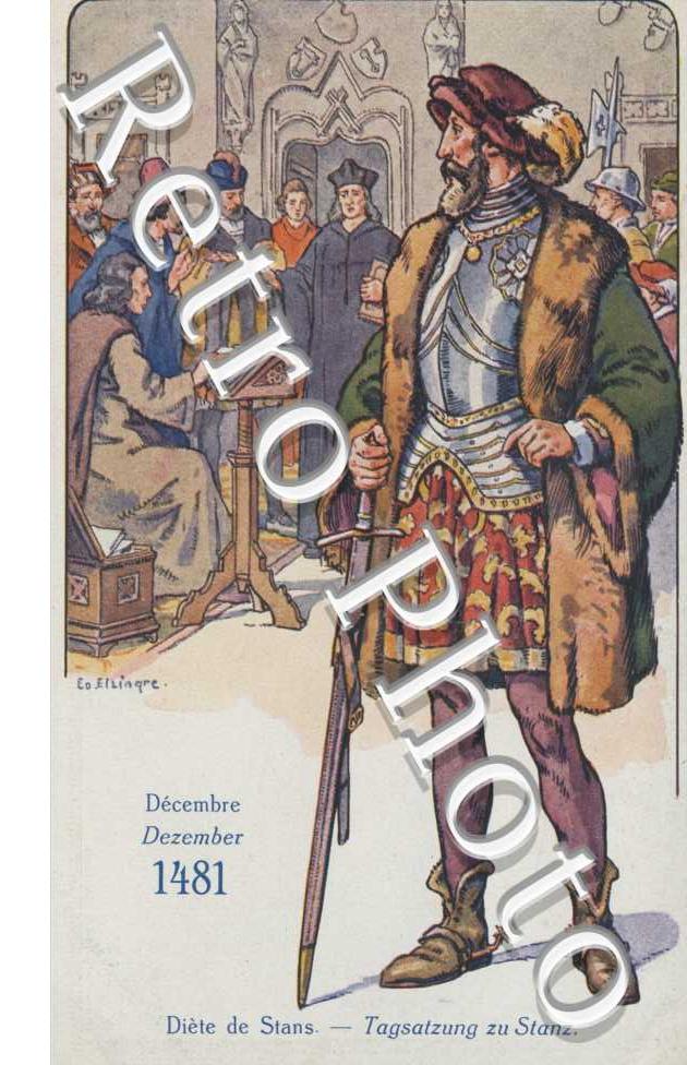 Le Soldat Suisse a travers les ages - decembre 1481 - Diete de Stans