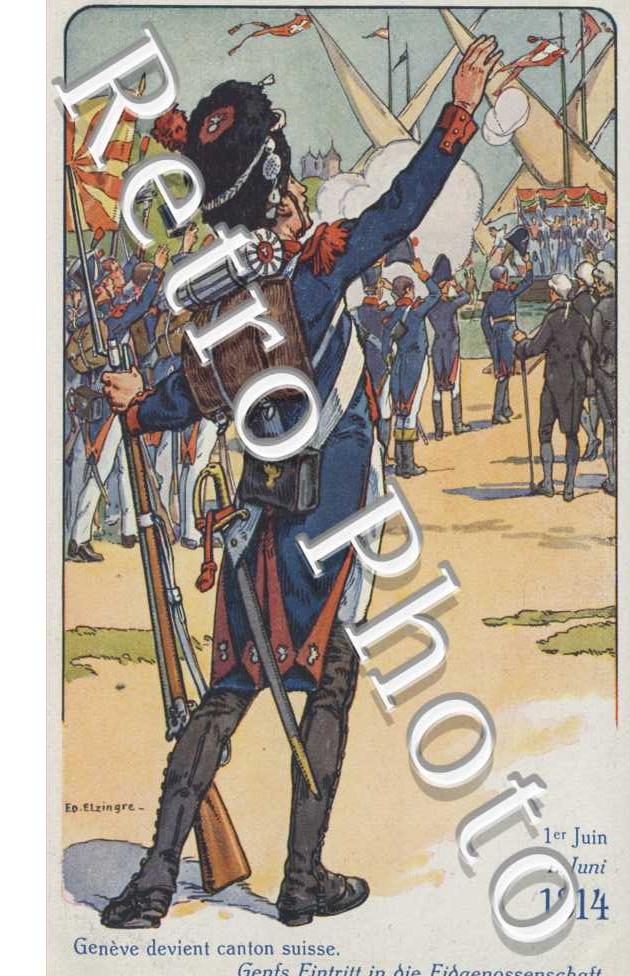 Le Soldat Suisse a travers les ages - 1er juin 1814 - Geneve devient canton suisse