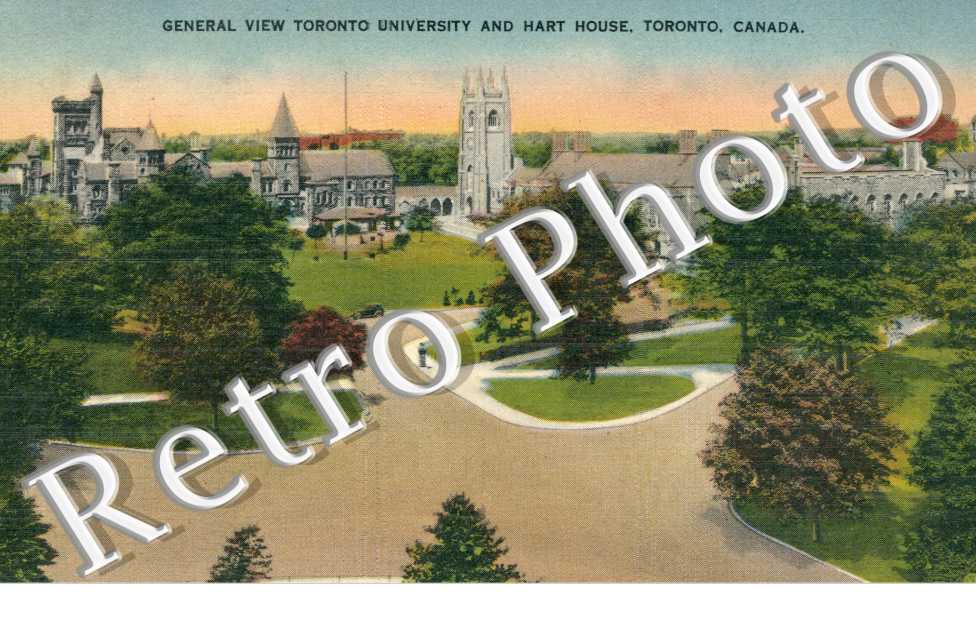 general wiew Toronto university and Hart house