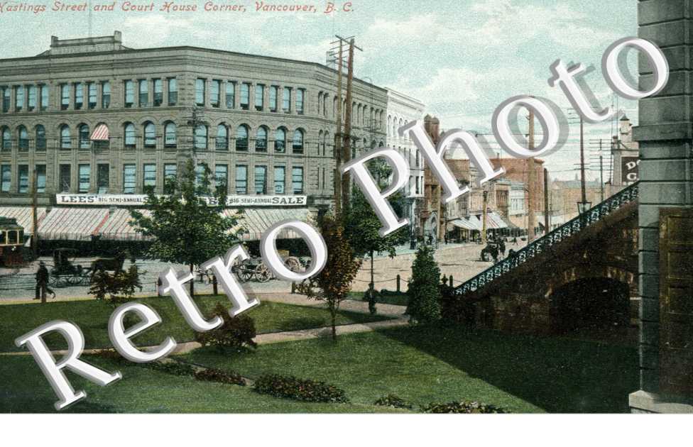 Hastings street and court house corner