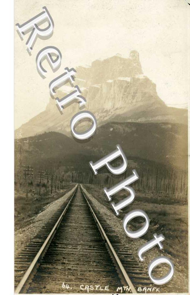 Castle Mtn Banff Along line of Canadian pacific railway 1909