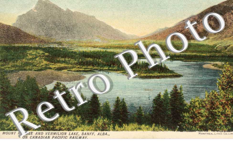 mount Rundle and Vermilion lake